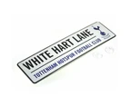 Tottenham Hotspur Fc Official Football 3D Embossed Metal Hanging Street Sign (White/Navy/Black) - BS657