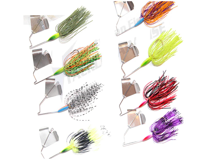 8x Buzzbait Spinnerbait Fishing Lure Spinner Baits Frog Spinners