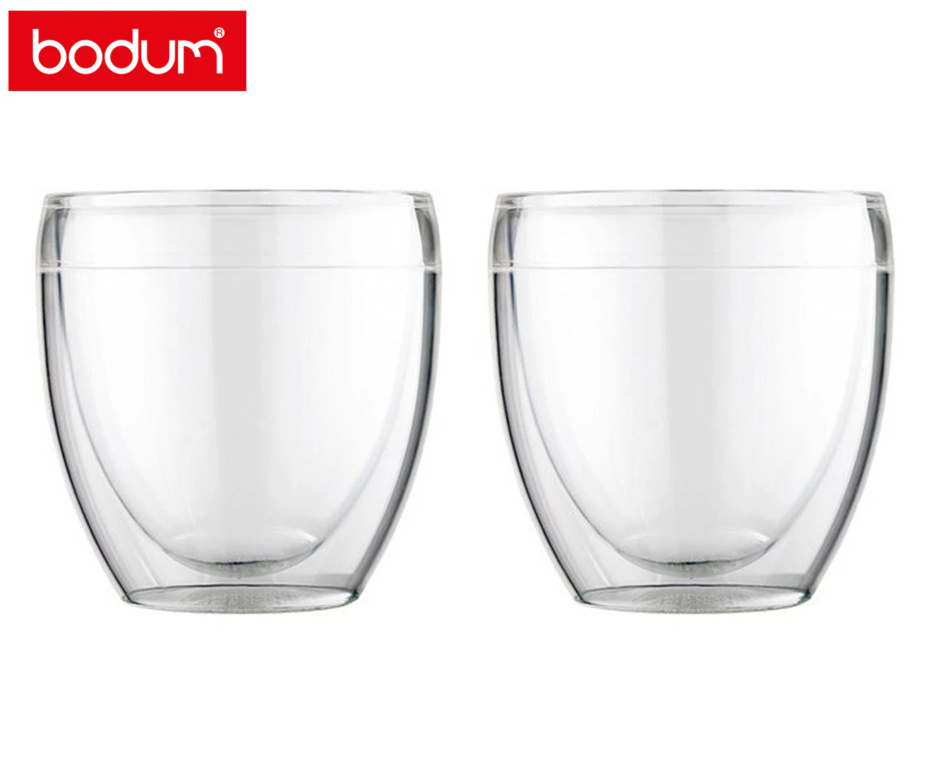 Set of 2 Bodum 250mL Pavina Outdoor Double Wall Tumblers