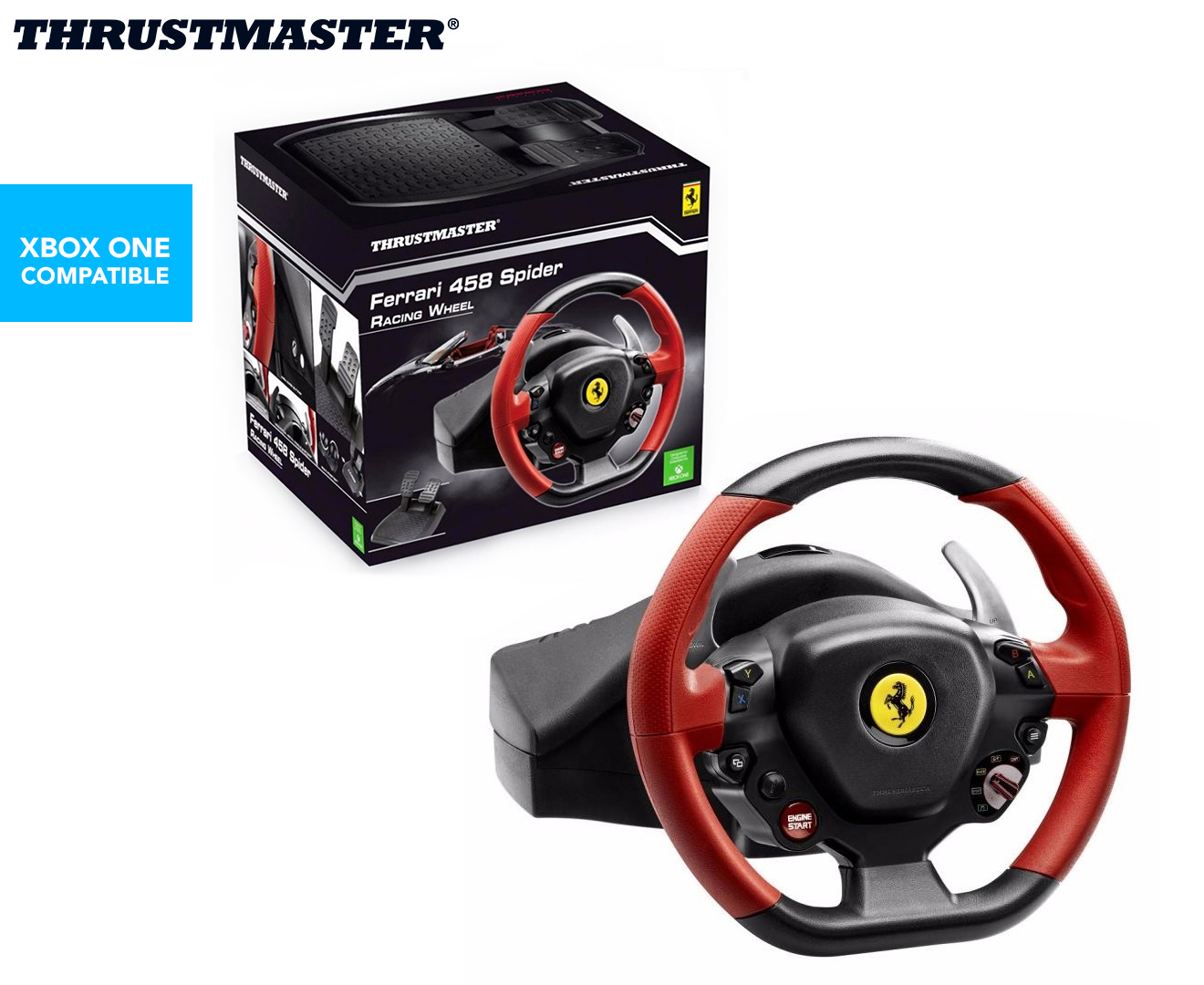 thrustmaster ferrari 458 spider racing wheel adapter