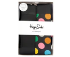 Happy Socks Men's Trunk 2-Pack - Black/Big Dot