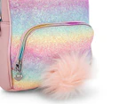 OMG Accessories Kids' Rainbow Bunny Glitter Mini Backpack - Pink