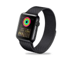 ZUSLAB Stainless Steel Wristbands Band for Apple Watch Series 8 7 6 5 4 3 2 1 SE 38-40-41mm - Black
