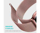 ZUSLAB Stainless Steel Wristbands Band for Apple Watch Series 8 7 6 5 4 3 2 1 SE 38-40-41mm - Hot Pink