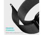 ZUSLAB Stainless Steel Wristbands Band for Apple Watch Series 8 7 6 5 4 3 2 1 SE 42-44-45mm - Black