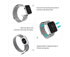 ZUSLAB Stainless Steel Wristbands Band for Apple Watch Series 8 7 6 5 4 3 2 1 SE 38-40-41mm - Silver