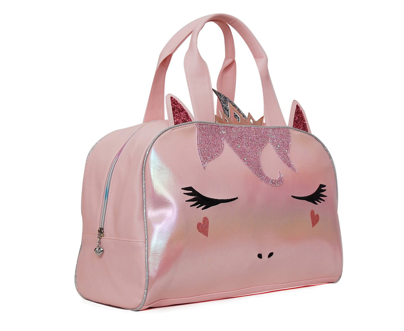 Sugar Glitter Queen Unicorn Duffle Bag, Pink - OMG Accessories