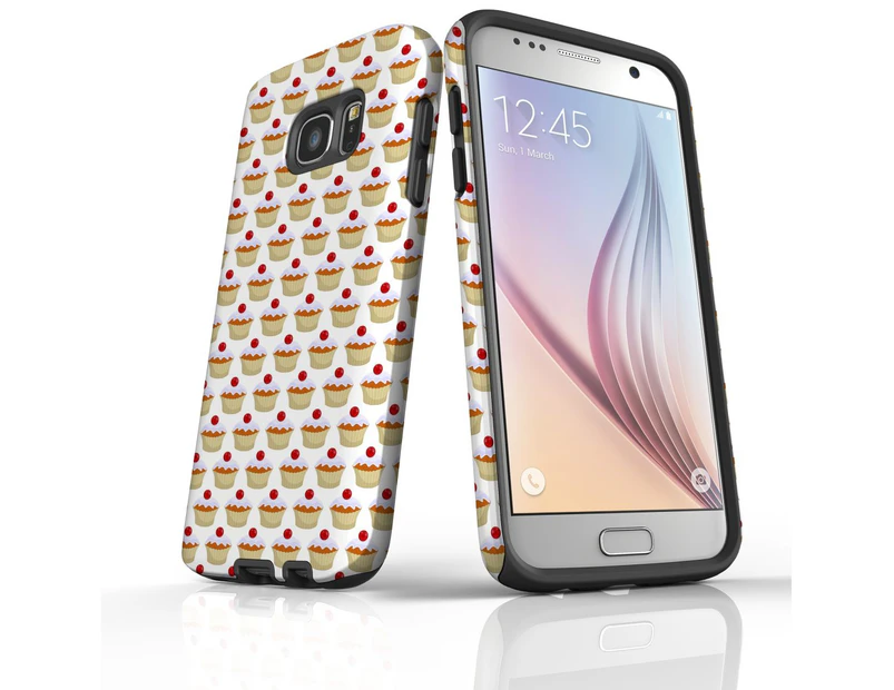 For Samsung Galaxy S7 Case, Armour Tough Cover, Muffins