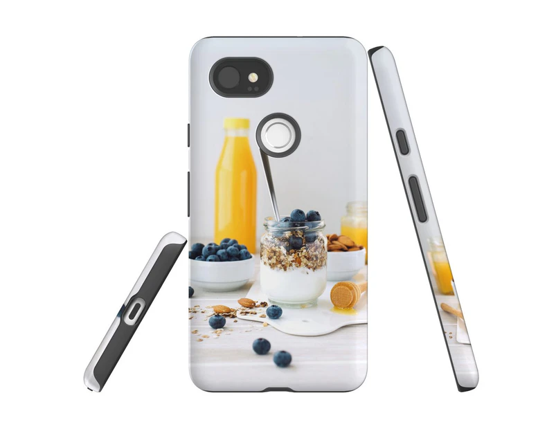 For Google Pixel 2 XL Case, Protective Back Cover, Healthy Brekkie