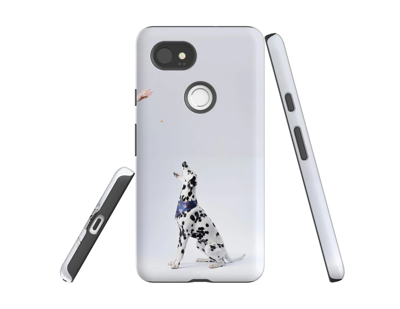 For Google Pixel 2 XL Case, Protective Back Cover, Dalmatian in Training
