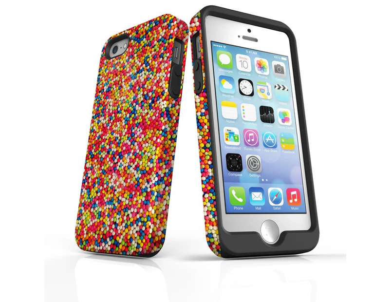 For iPhone SE, 5S & 5 Shielding Back Case, Sprinkles