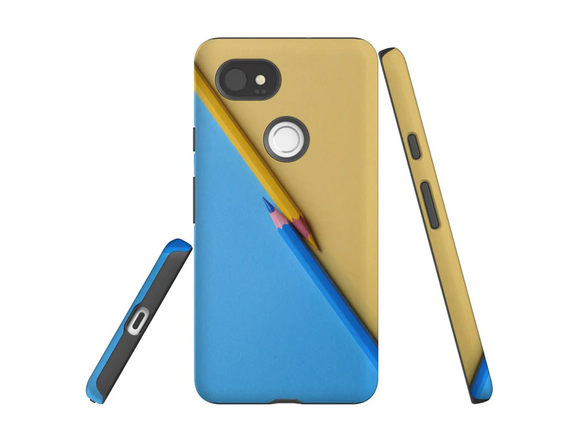 For Google Pixel 2 XL Case, Protective Back Cover, Blue or Yellow