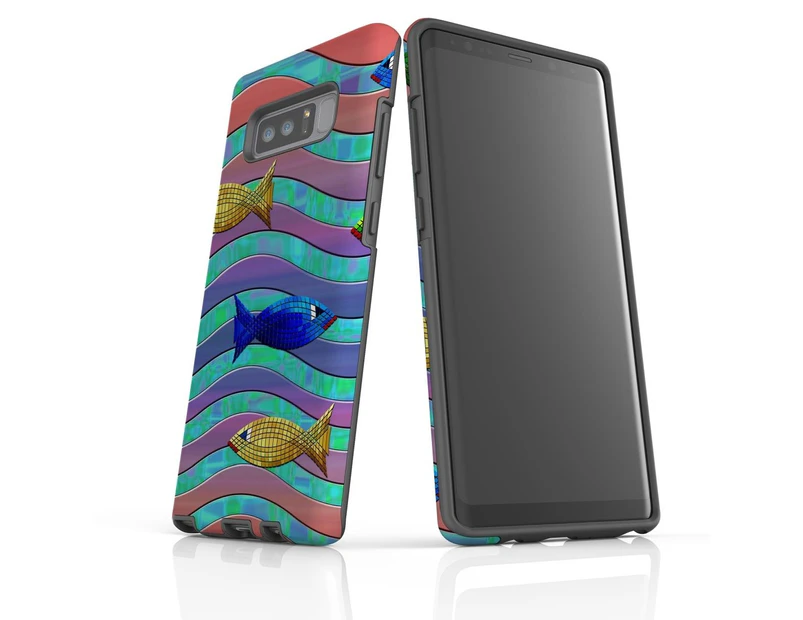 For Samsung Galaxy Note 8 Case Tough Slim Protective Cover Colorful Fish