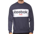Reebok Men's Training Essentials Big Logo Crew Sweatshirt - Heritage Navy