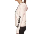 Reebok Women's Linear Logo Full Zip Hoodie - Pale Pink