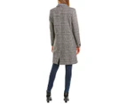 Cole Haan Women's  Single-Breasted Double Face Wool-Blend Coat - Black