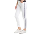 Seven For All Mankind Women's  High-Waisted Ankle Skinny - White