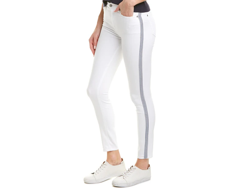 Seven For All Mankind Women's  High-Waisted Ankle Skinny - White