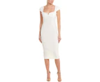Pinko Women's  Split Midi Dress - White