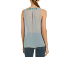 French Connection Women's  Tahtini Embellished Tank - Blue