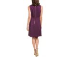 Tahari By Arthur S. Levine Women's Tahari Asl A-Line Dress - Purple