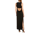 Krisa Women's  Drape Back Maxi Dress - Black
