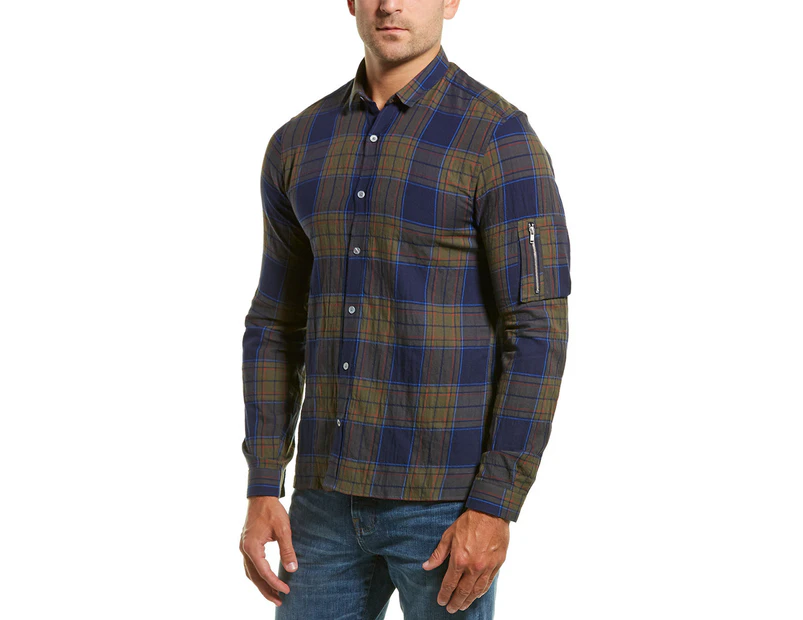 The Kooples Men's  Cougar Checks Fitted Woven Shirt