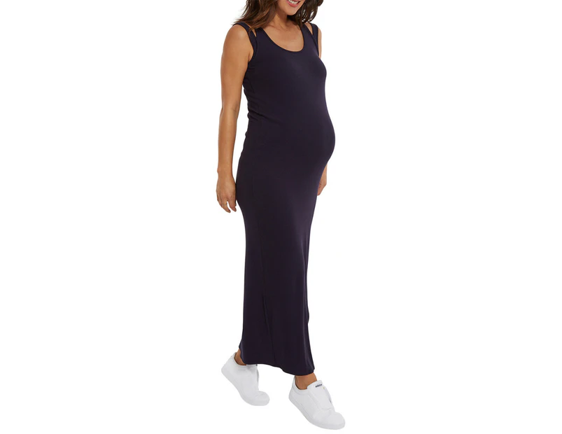Stowaway Collection Ribbed Maxi Dress