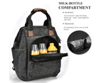 BRH Women's Bag Multi-Function Travel Backpack-Black