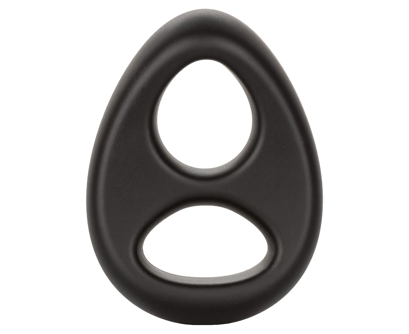 Ultra-Soft Dual Cock Ring - Black