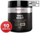Musashi 100% Whey Protein Powder Vanilla Milkshake 330g 1
