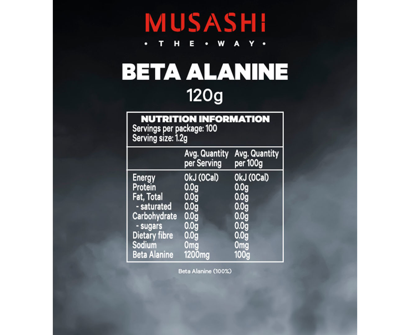 Beta Alanine 120g – MUSASHI