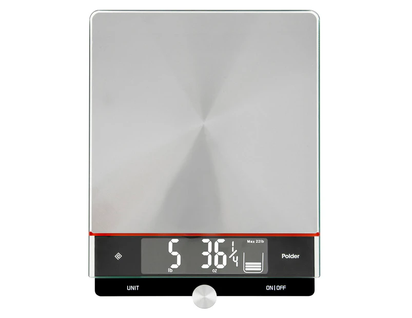 Polder Digital Kitchen Scale w/ Pull-Out Display