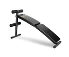 Everfit Adjustable Sit Up Bench Press Weight Gym Home Exercise Fitness Decline Black