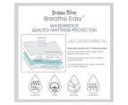 Bubba Blue Breathe Easy Quilted Waterproof Cradle Mattress Protector