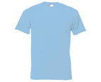 Mens Short Sleeve Casual T-Shirt (Light Blue) - BC3904
