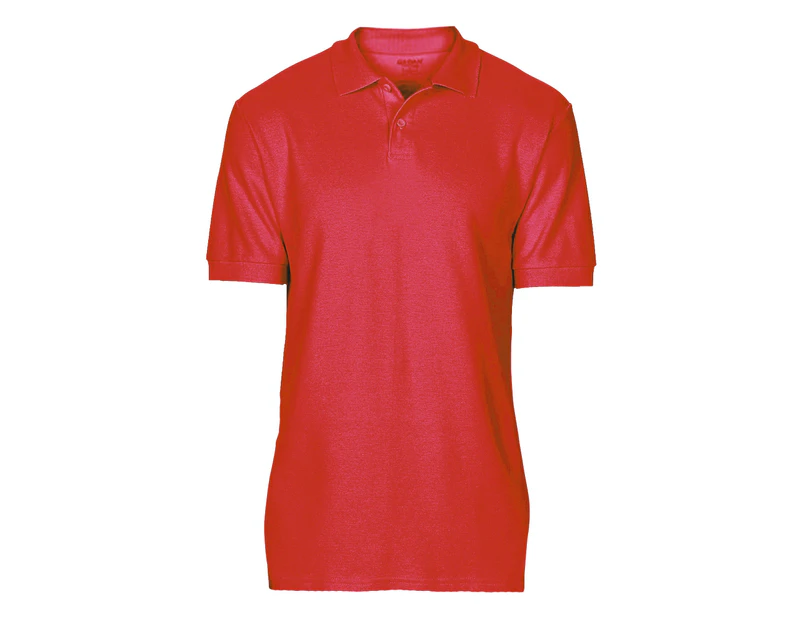 Gildan Softstyle Mens Short Sleeve Double Pique Polo Shirt (Red) - BC3718