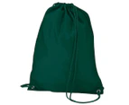 Quadra Gymsac Shoulder Carry Bag - 7 Litres (Bottle Green) - BC742