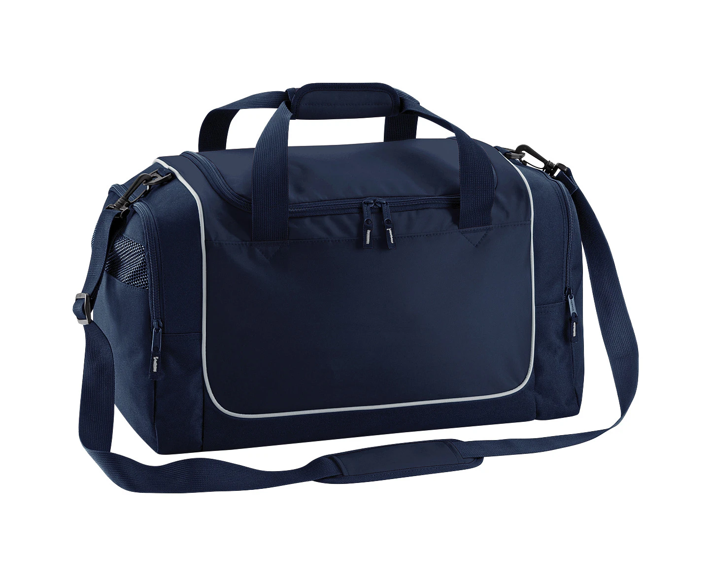 Quadra Teamwear Locker Duffle Bag (30 Litres) (Franch Navy/Light Grey) - BC795