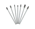 AB Tools Extra Long Tungsten Carbide Burr Rotary Files Rust Remover Polishing Porting 7pc