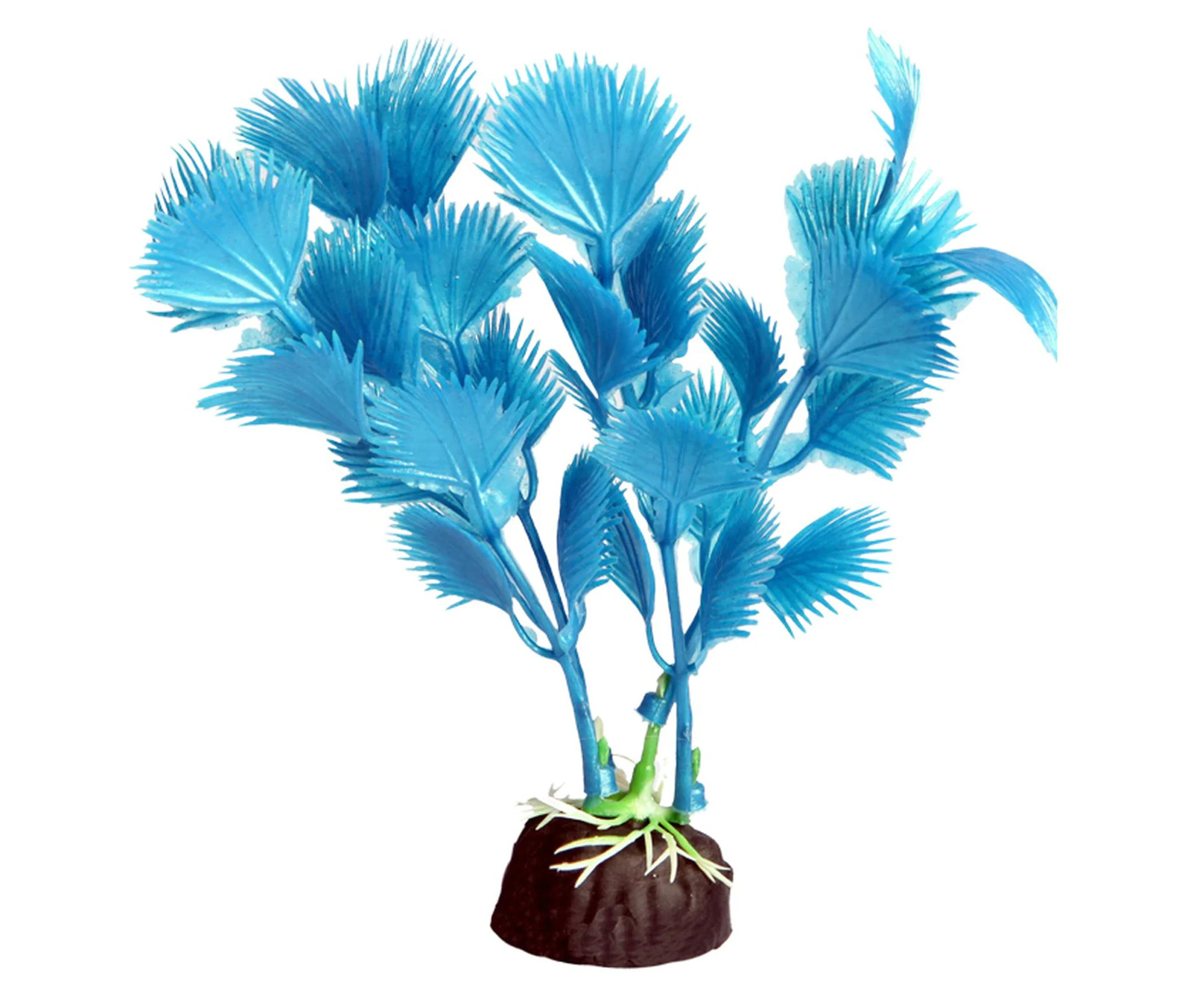 Bettascape Betta Fan Palm Blue 14cm Tall Aquarium Plant Fish Tank Décor Aqua One