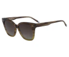Calvin Klein Women's CK4359 Square Sunglasses - Brown Stripe