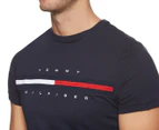 Tommy Hilfiger Men's Graphic Crew Neck Tee / T-Shirt / Tshirt - Navy