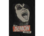 Kiss T Shirt The Demon Rock God Gene Simmons Official Womens Skinny Fit - Black