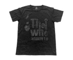 The Who T Shirt Maximum  R&B Band Logo Official Mens Vintage Finish - Black