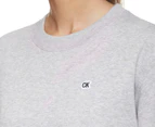 Calvin Klein Jeans Women's Boxy Sweater - Light Grey Heather