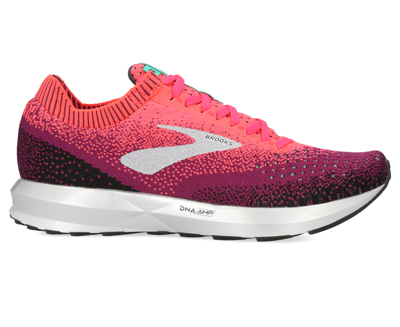 Brooks Women's Levitate 2 Running Shoes - Pink/Black/Aqua | Catch.com.au