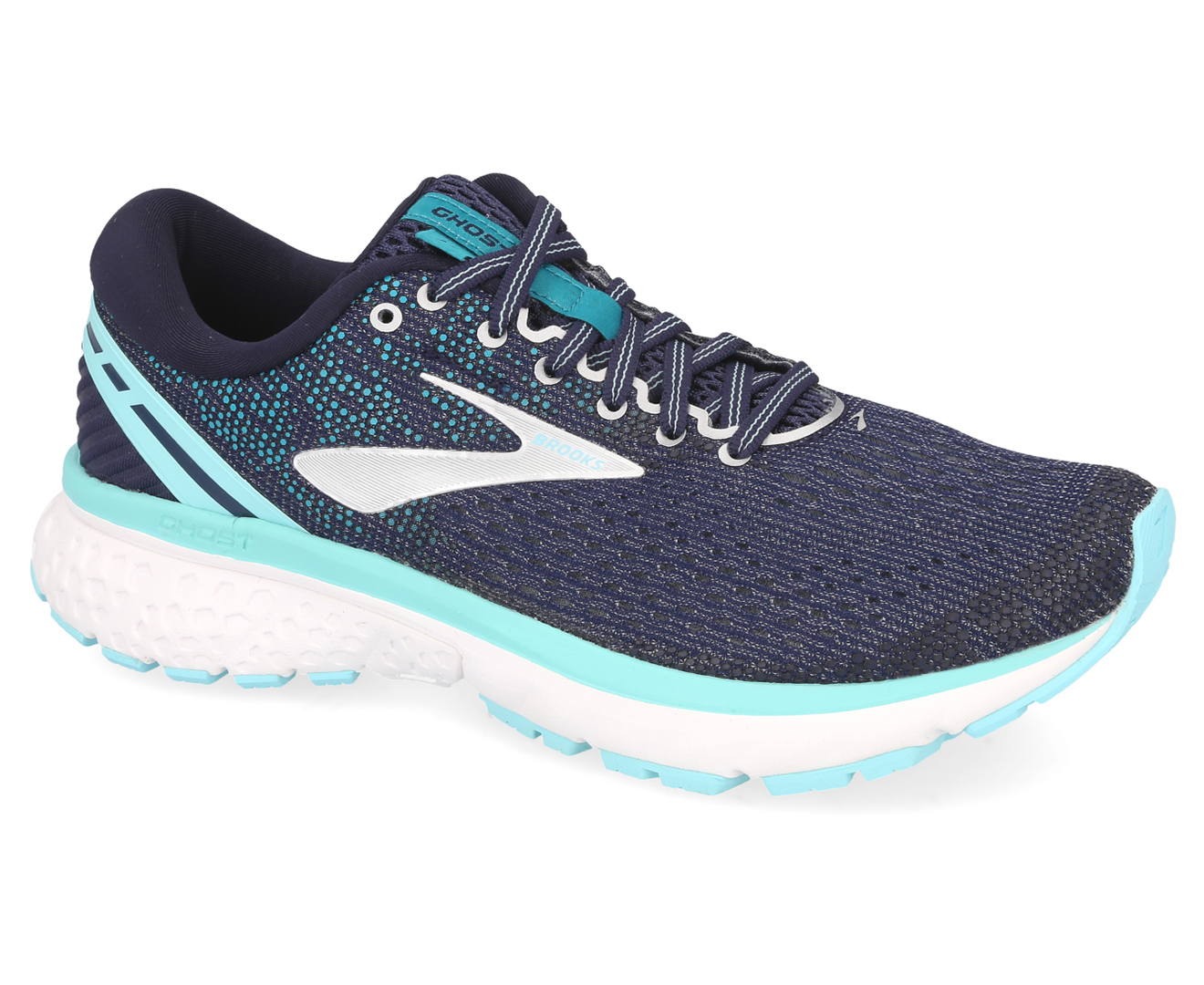 Brooks Women's Ghost 11 Running Shoes - Navy/Grey/Blue | Catch.com.au