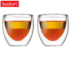Set of 2 Bodum 80mL Pavina Double Wall Glasses