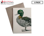 6 x Maxwell & Williams Marini Ferlazzo Birds Greeting Card - Duck